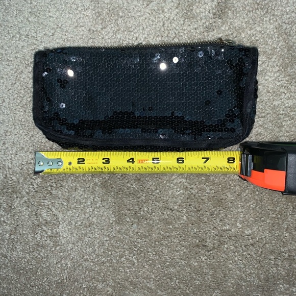 GAP Black Sequins Make Up Bag - Picture 3 of 3